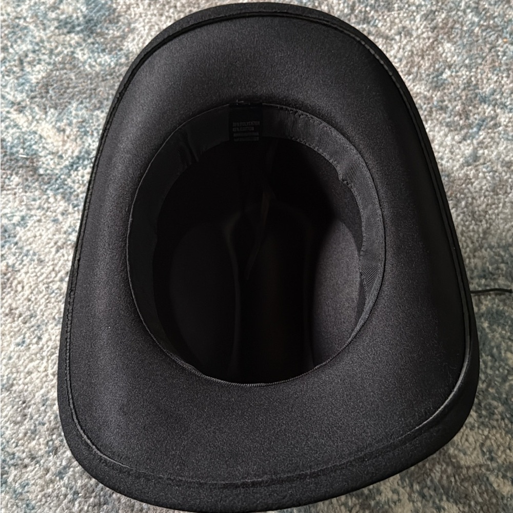 Black Western Cowboy Hat with Bull Headband - Picture 6 of 9
